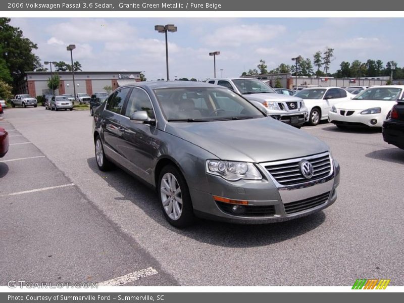 Granite Green Metallic / Pure Beige 2006 Volkswagen Passat 3.6 Sedan