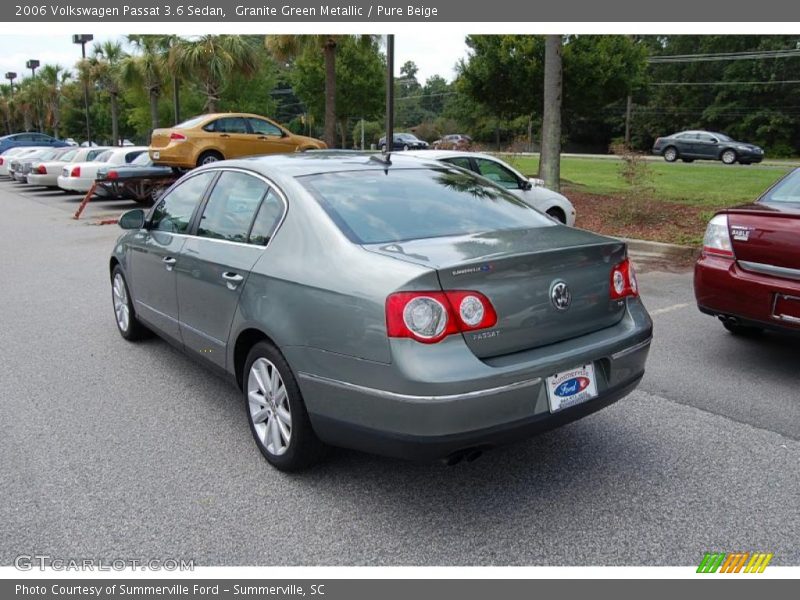Granite Green Metallic / Pure Beige 2006 Volkswagen Passat 3.6 Sedan