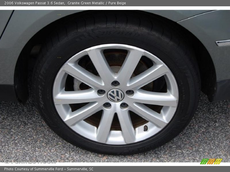 Granite Green Metallic / Pure Beige 2006 Volkswagen Passat 3.6 Sedan