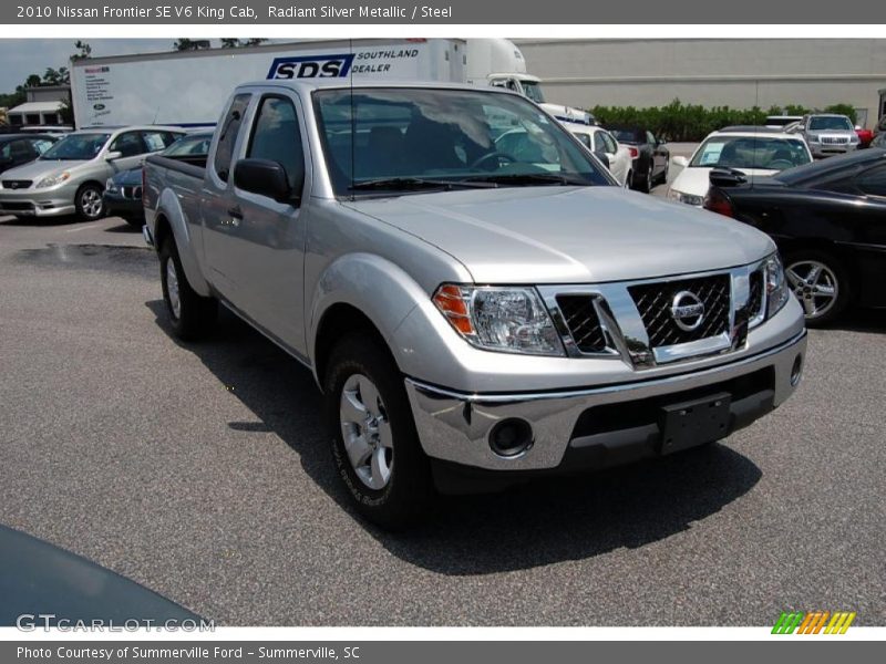 Radiant Silver Metallic / Steel 2010 Nissan Frontier SE V6 King Cab