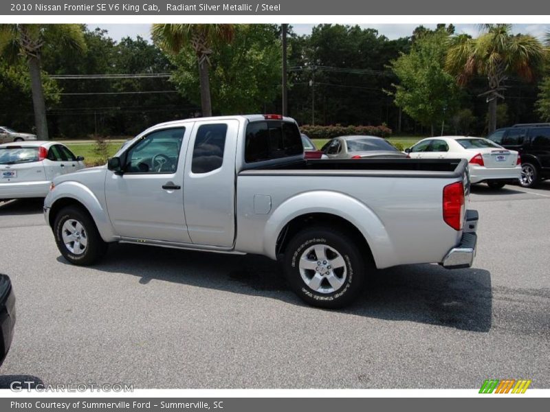 Radiant Silver Metallic / Steel 2010 Nissan Frontier SE V6 King Cab