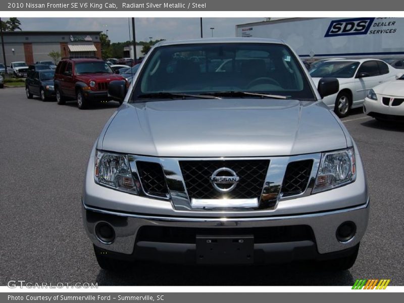 Radiant Silver Metallic / Steel 2010 Nissan Frontier SE V6 King Cab