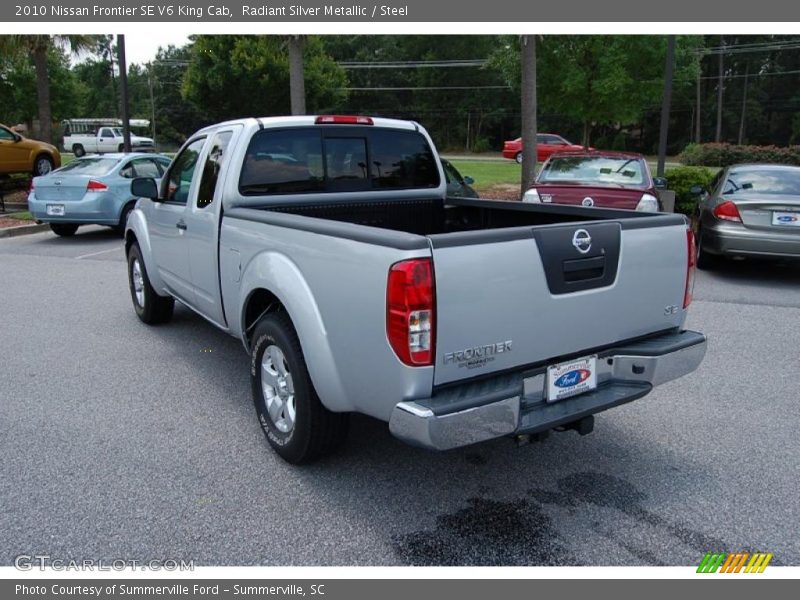 Radiant Silver Metallic / Steel 2010 Nissan Frontier SE V6 King Cab