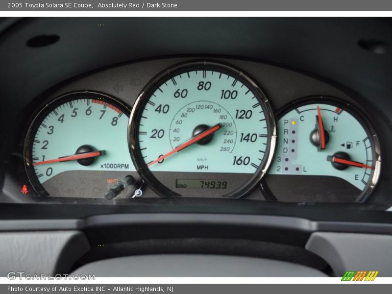 Absolutely Red / Dark Stone 2005 Toyota Solara SE Coupe