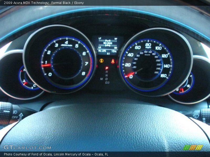Formal Black / Ebony 2009 Acura MDX Technology