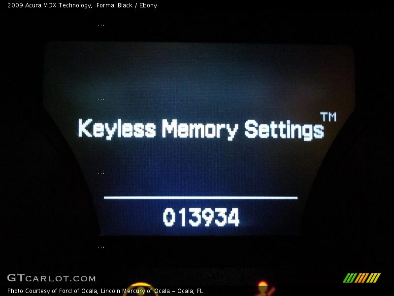 Formal Black / Ebony 2009 Acura MDX Technology