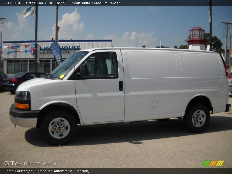 Summit White / Medium Pewter 2010 GMC Savana Van 3500 Cargo