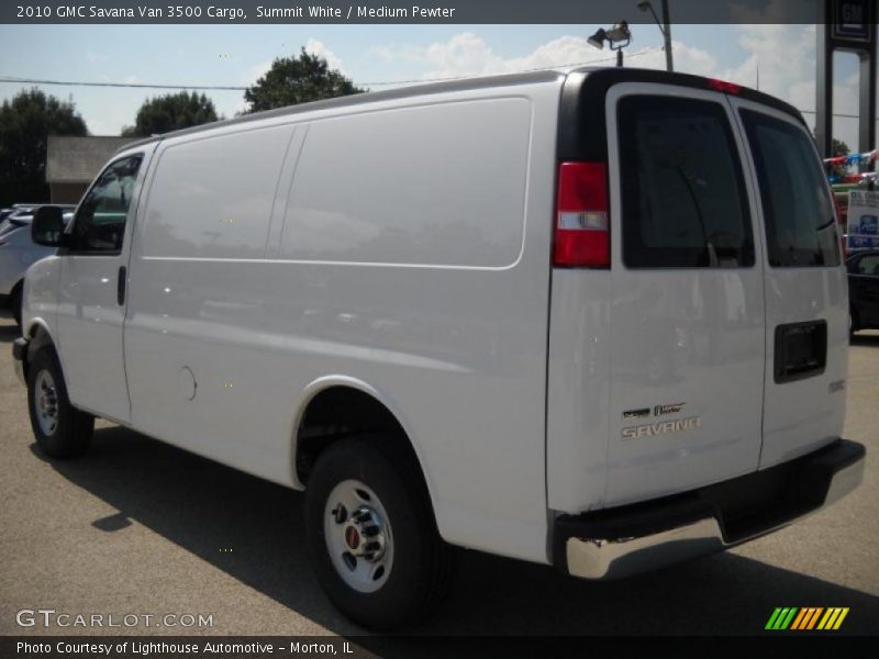 Summit White / Medium Pewter 2010 GMC Savana Van 3500 Cargo