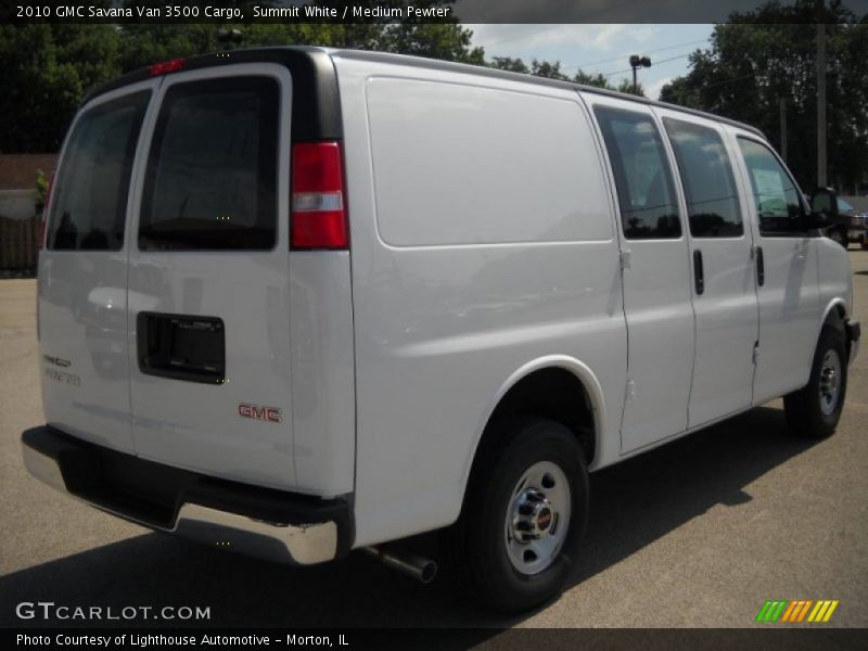 Summit White / Medium Pewter 2010 GMC Savana Van 3500 Cargo