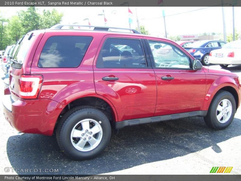 Sangria Red Metallic / Charcoal Black 2010 Ford Escape XLT