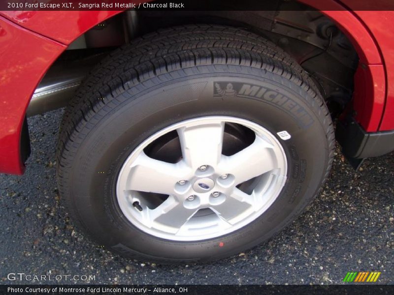 Sangria Red Metallic / Charcoal Black 2010 Ford Escape XLT