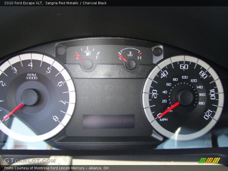 Sangria Red Metallic / Charcoal Black 2010 Ford Escape XLT