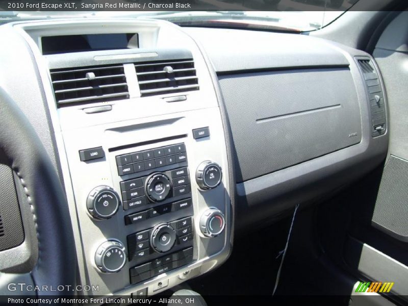 Sangria Red Metallic / Charcoal Black 2010 Ford Escape XLT