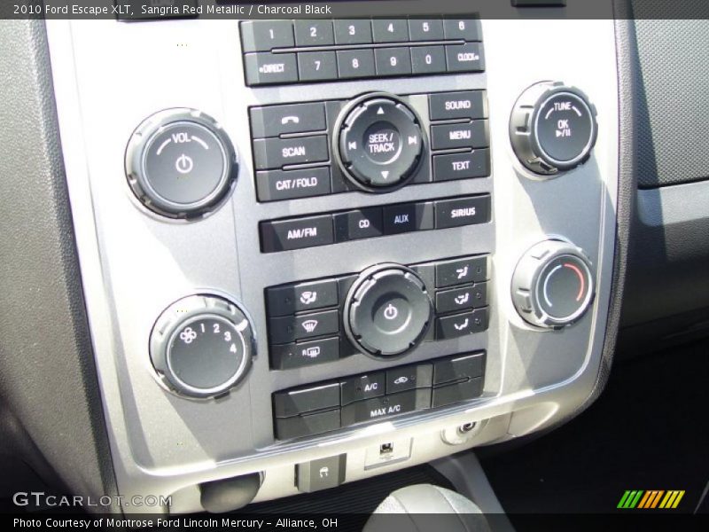 Sangria Red Metallic / Charcoal Black 2010 Ford Escape XLT