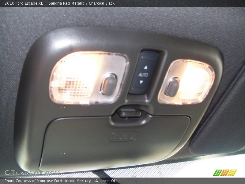 Sangria Red Metallic / Charcoal Black 2010 Ford Escape XLT