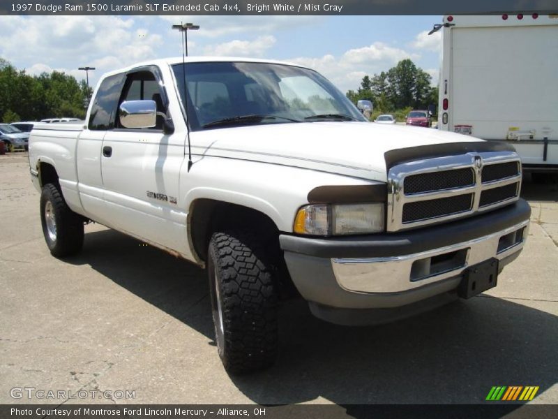 Bright White / Mist Gray 1997 Dodge Ram 1500 Laramie SLT Extended Cab 4x4
