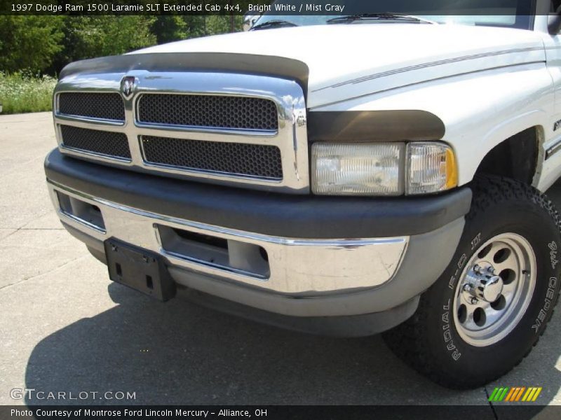 Bright White / Mist Gray 1997 Dodge Ram 1500 Laramie SLT Extended Cab 4x4