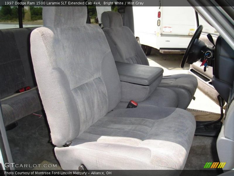 Bright White / Mist Gray 1997 Dodge Ram 1500 Laramie SLT Extended Cab 4x4