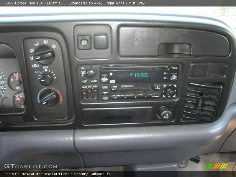 Bright White / Mist Gray 1997 Dodge Ram 1500 Laramie SLT Extended Cab 4x4