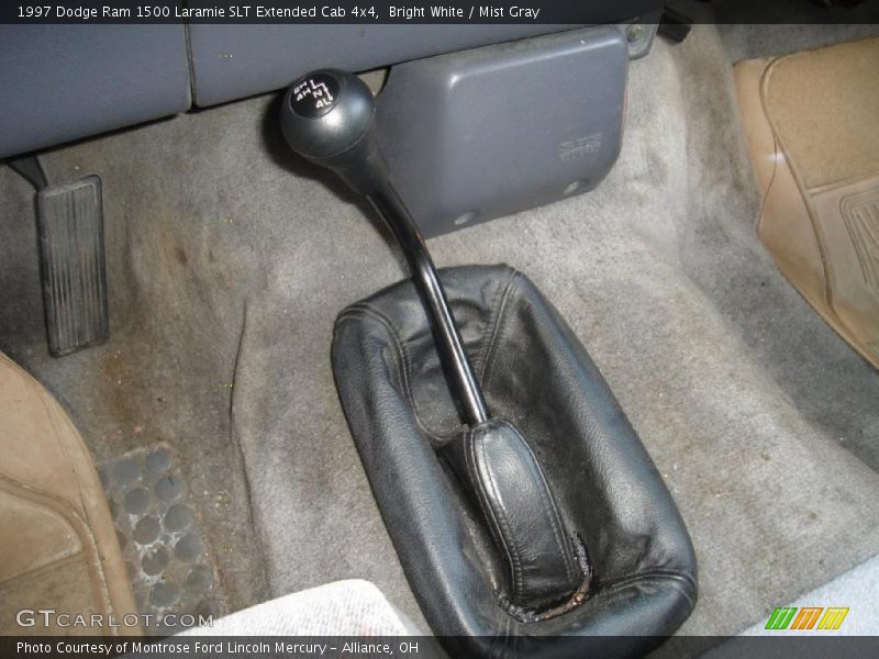 Bright White / Mist Gray 1997 Dodge Ram 1500 Laramie SLT Extended Cab 4x4