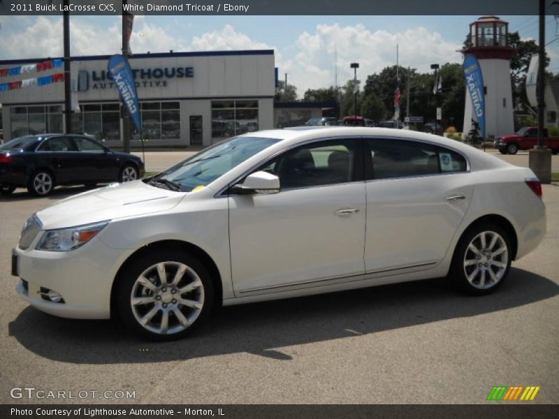 White Diamond Tricoat / Ebony 2011 Buick LaCrosse CXS