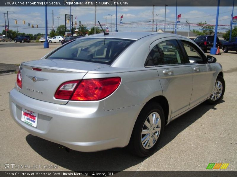 Bright Silver Metallic / Dark Slate Gray 2009 Chrysler Sebring LX Sedan