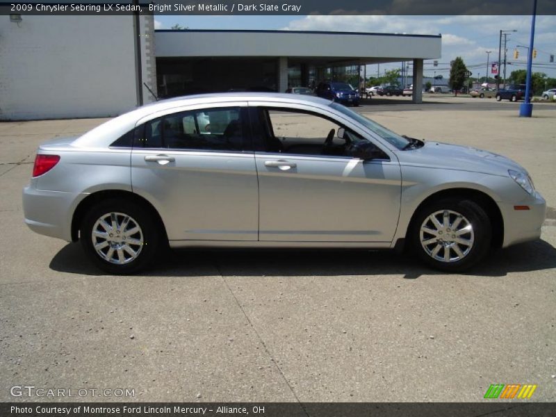Bright Silver Metallic / Dark Slate Gray 2009 Chrysler Sebring LX Sedan