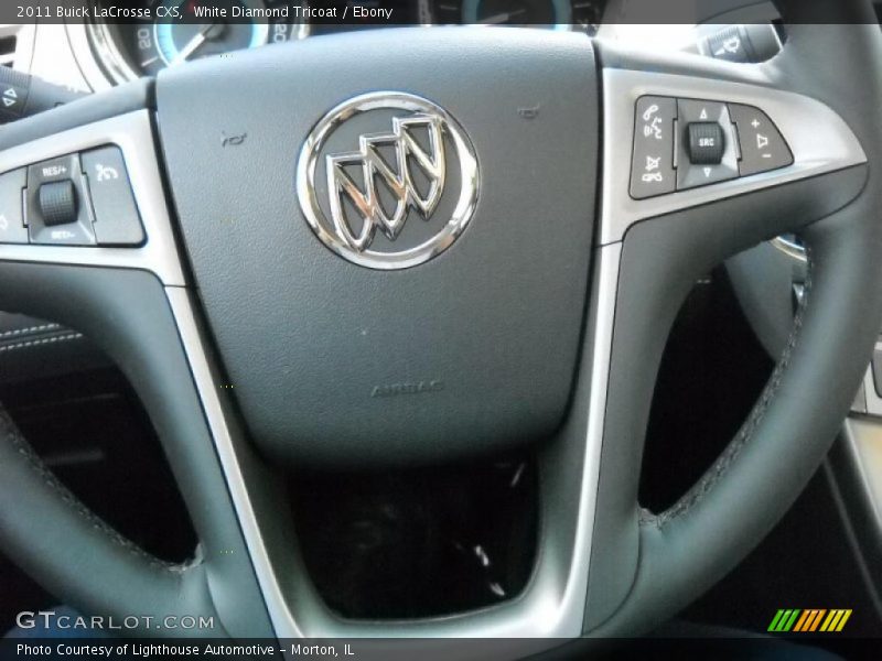 White Diamond Tricoat / Ebony 2011 Buick LaCrosse CXS
