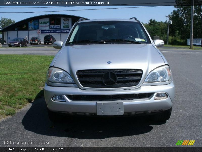 Brilliant Silver Metallic / Charcoal 2002 Mercedes-Benz ML 320 4Matic