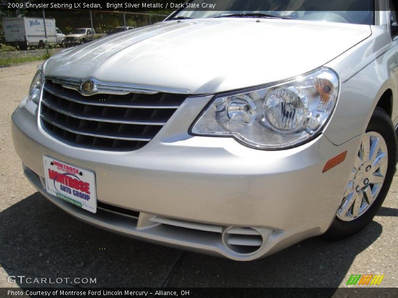Bright Silver Metallic / Dark Slate Gray 2009 Chrysler Sebring LX Sedan