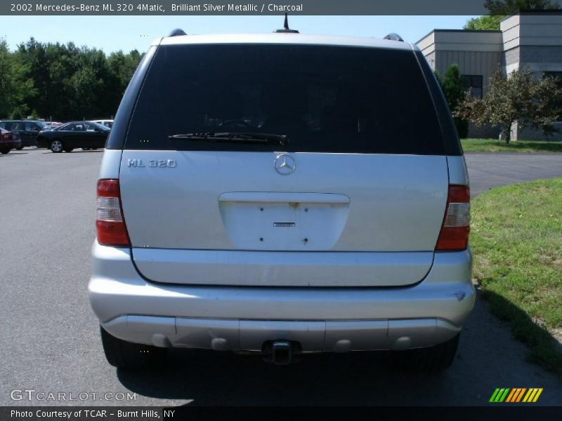 Brilliant Silver Metallic / Charcoal 2002 Mercedes-Benz ML 320 4Matic