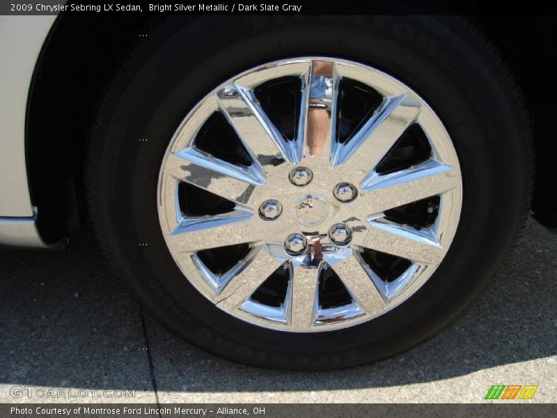 Bright Silver Metallic / Dark Slate Gray 2009 Chrysler Sebring LX Sedan