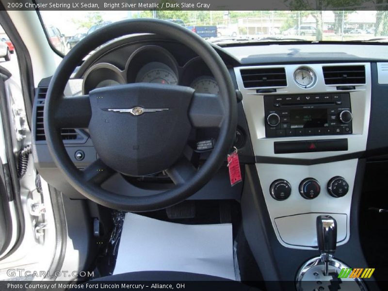 Bright Silver Metallic / Dark Slate Gray 2009 Chrysler Sebring LX Sedan