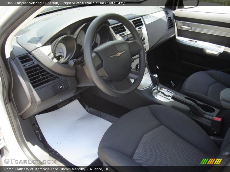 Bright Silver Metallic / Dark Slate Gray 2009 Chrysler Sebring LX Sedan