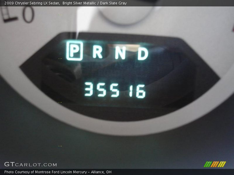 Bright Silver Metallic / Dark Slate Gray 2009 Chrysler Sebring LX Sedan