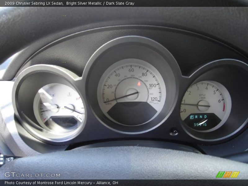 Bright Silver Metallic / Dark Slate Gray 2009 Chrysler Sebring LX Sedan