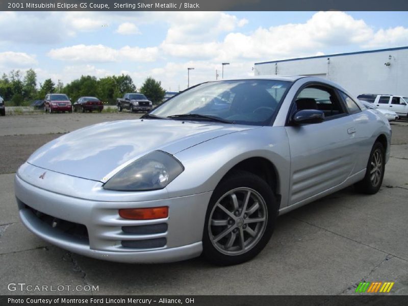 Sterling Silver Metallic / Black 2001 Mitsubishi Eclipse GS Coupe