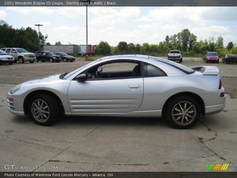 Sterling Silver Metallic / Black 2001 Mitsubishi Eclipse GS Coupe