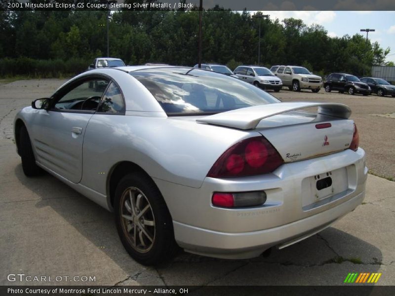 Sterling Silver Metallic / Black 2001 Mitsubishi Eclipse GS Coupe