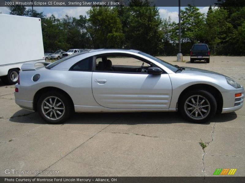 Sterling Silver Metallic / Black 2001 Mitsubishi Eclipse GS Coupe