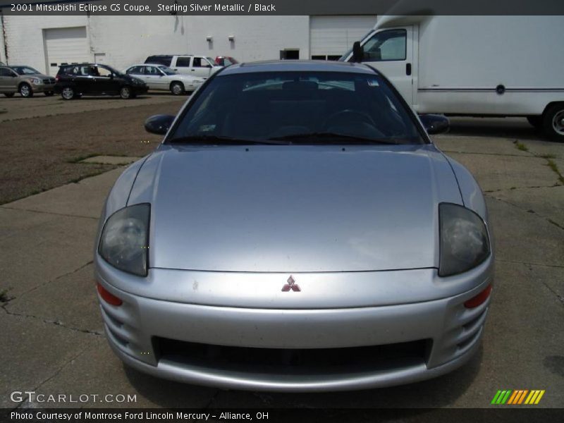 Sterling Silver Metallic / Black 2001 Mitsubishi Eclipse GS Coupe