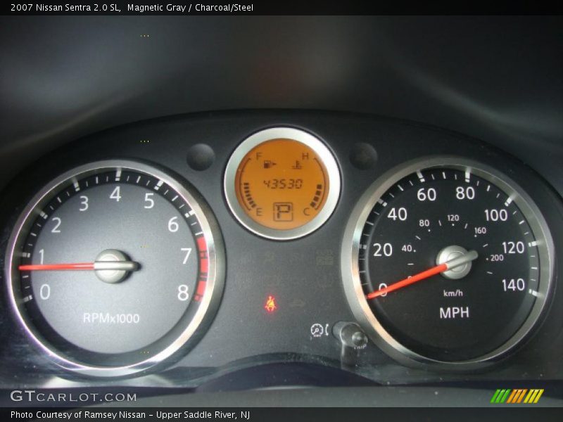 Magnetic Gray / Charcoal/Steel 2007 Nissan Sentra 2.0 SL
