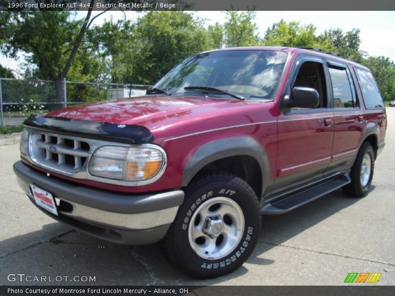 Electric Red Metallic / Beige 1996 Ford Explorer XLT 4x4