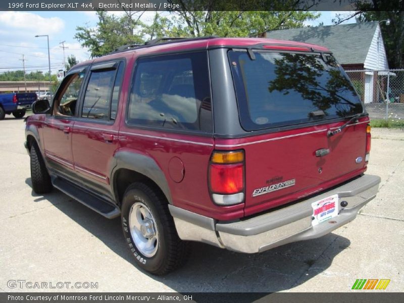 Electric Red Metallic / Beige 1996 Ford Explorer XLT 4x4