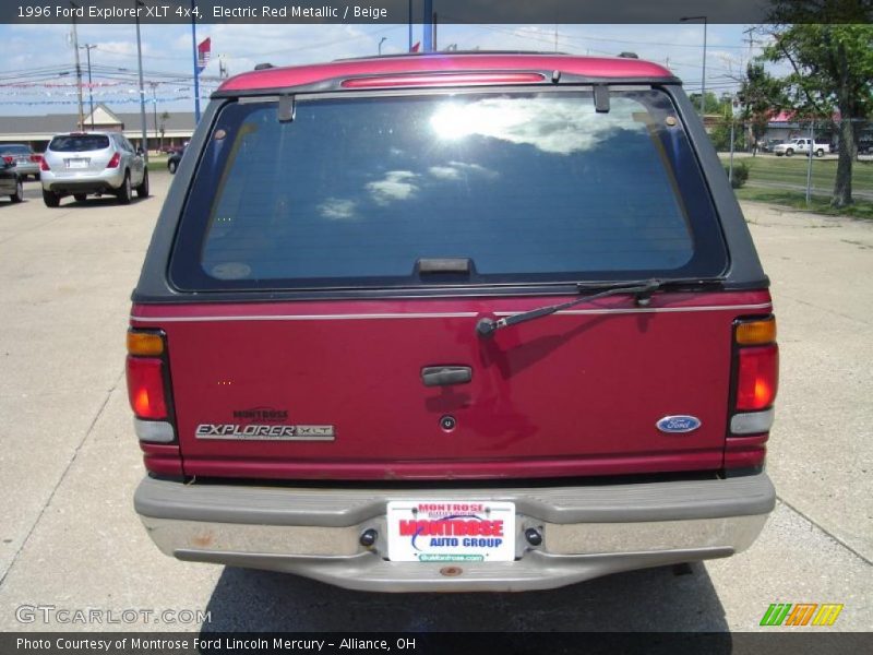 Electric Red Metallic / Beige 1996 Ford Explorer XLT 4x4