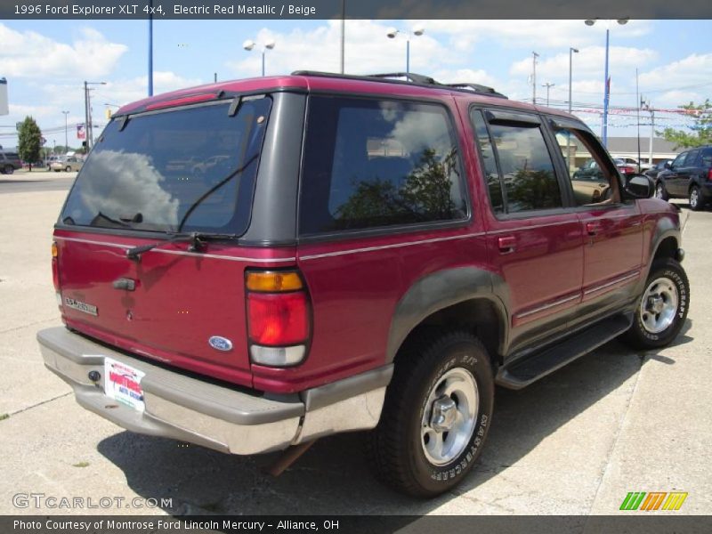 Electric Red Metallic / Beige 1996 Ford Explorer XLT 4x4