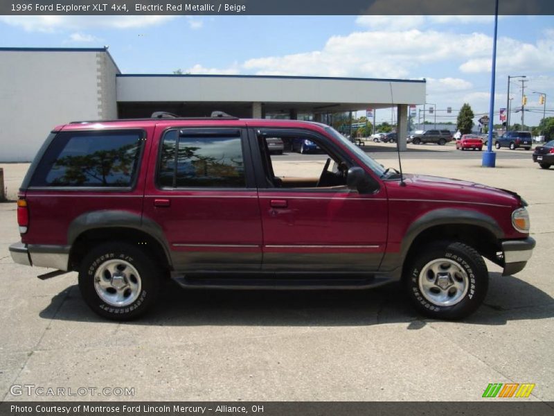 Electric Red Metallic / Beige 1996 Ford Explorer XLT 4x4