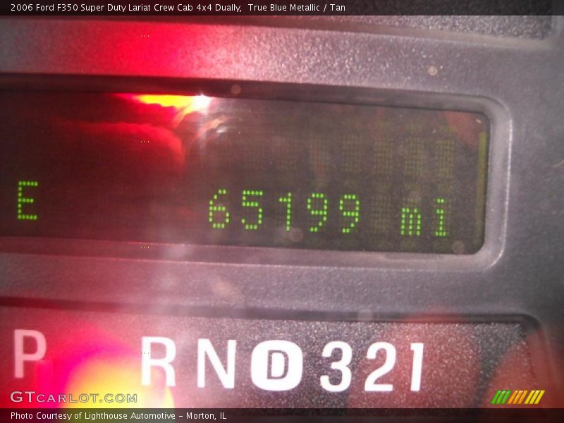True Blue Metallic / Tan 2006 Ford F350 Super Duty Lariat Crew Cab 4x4 Dually
