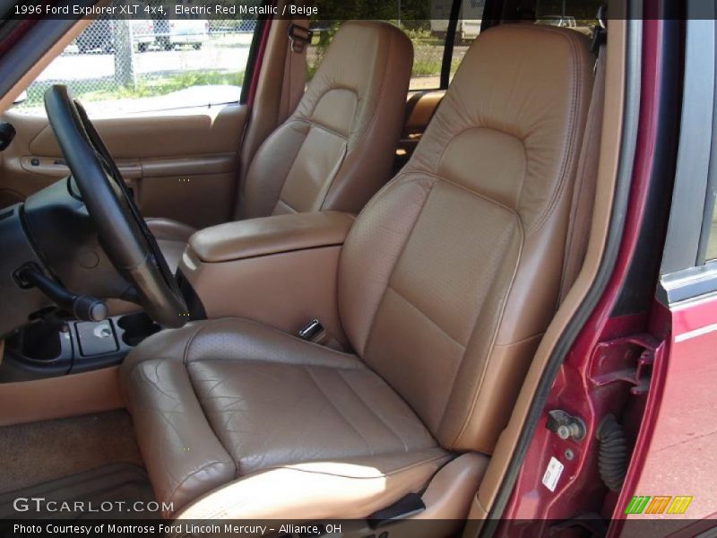 Electric Red Metallic / Beige 1996 Ford Explorer XLT 4x4