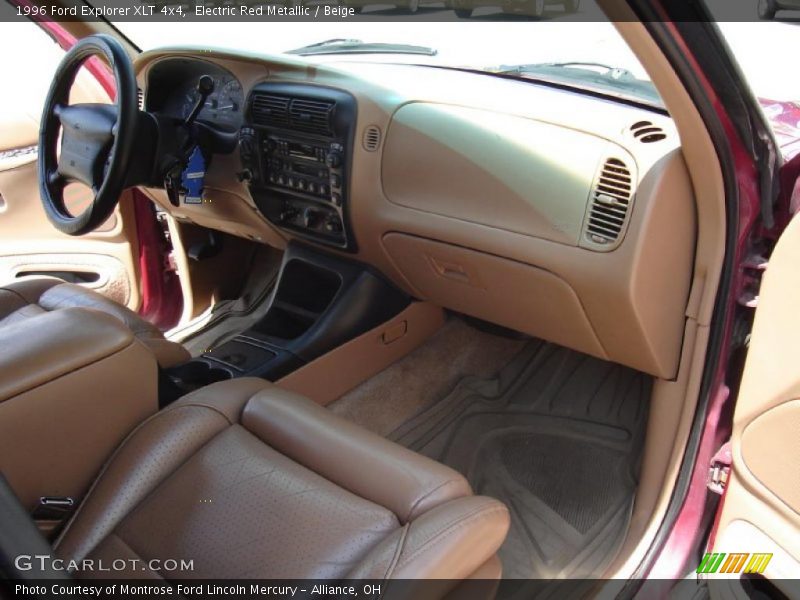 Electric Red Metallic / Beige 1996 Ford Explorer XLT 4x4